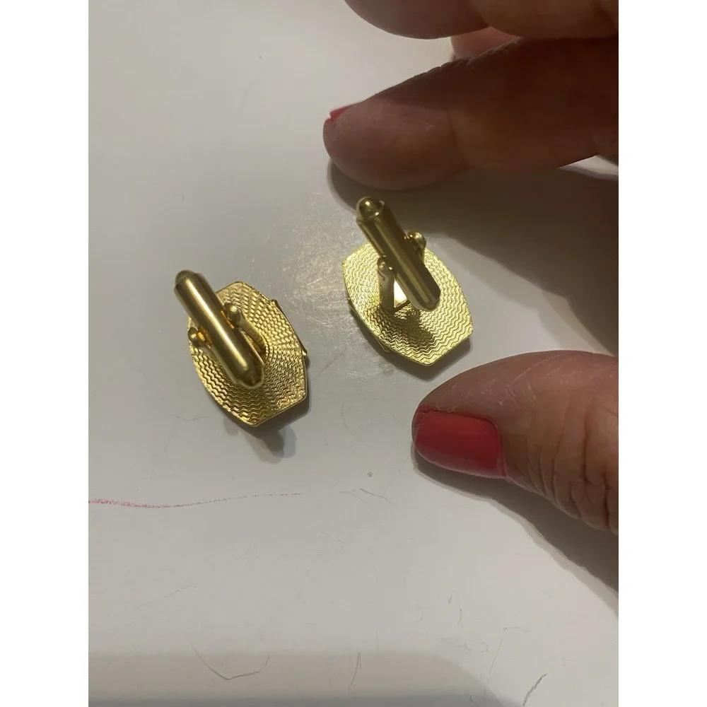 Goldstone Vintage Gold Tone Cufflinks